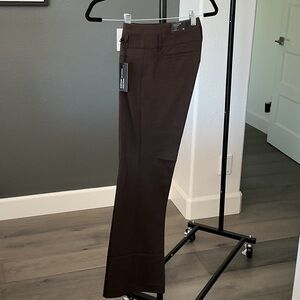Express Editor Dark Brown Slacks NWT 0